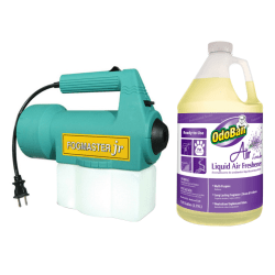 OdoBan Fogmaster Jr. Electric Handheld Fogger & Liquid Air Freshener, Lavender Scent, 128 Oz