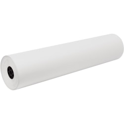 Tru-Ray Construction Paper Art Roll - Mural, Art Project, Banner - 36" Width x 500 ft Length - White - Sulphite - 1 Roll
