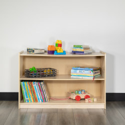 Flash Furniture Wooden School Classroom Storage Cabinet, 24"H x 36"W x 15"D, Natural