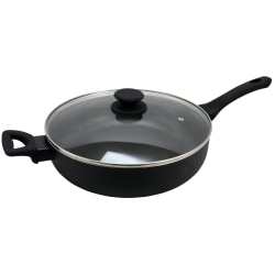 Oster Ashford 5-Quart Aluminum Sauté Pan, Black
