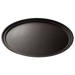 Cambro Camtread Oval Serving Trays, 29"W, Dark Brown, Pack Of 6 Trays