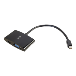 C2G Mini DisplayPort To HDMI or VGA Adapter Converter