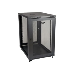 Tripp Lite 18U Rack Enclosure Server Cabinet 33" Deep w/ Doors & Sides - Rack cabinet - black - 18U - 19"
