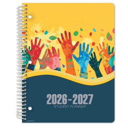 2026-2027 Global 11-Month Weekly/Monthly Academic Year Elementary Student-Block Planner, 8-1/2" x 11", Teamwork, August To June, Total Qty 1