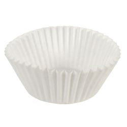 Hoffmaster Fluted Baking Cups, 4-1/2" x 2", White, Case Of 10,000 Cups