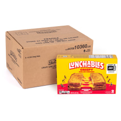 Lunchables Crispy Pepperoni Pizza Grilled Cheesies, 6.2 Oz, Carton Of 6 Pizzas