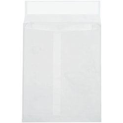 Tyvek® Envelopes, 9" x 12" x 2", End Opening, Plain White, Pack Of 100