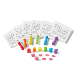 Hand2Mind Elkonin Box Magnetic Answer Board 96-Piece Sets, Assorted Colors, Grade Pre-K To 3, Pack Of 6 Sets