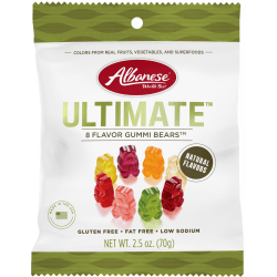 Albanese Candy Gummies, Ultimate 8 Flavor Gummi Bears, 2.5 Oz