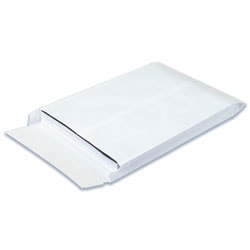 SHIP-LITE® Envelopes, Expandable, 12" x 16" x 2", End Opening, White, Pack Of 100