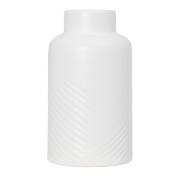 Anji Mountain Cylinder Vase, 5-1/2"H x 5-1/2"W x 5-1/2"D, White