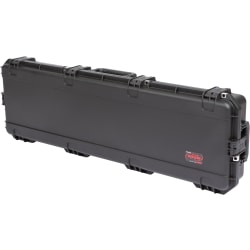 SKB Cases iSeries Long Protective Case With Cubed Foam And Wheels, 50-1/2" x 14-1/2" x 6", Black