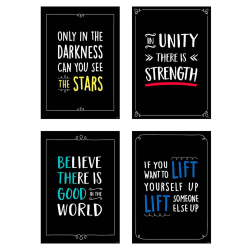 Creative Teaching Press® Diversity And Inclusion Posters, 19" x 13-3/8", Set Of 4 Posters
