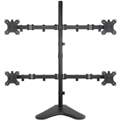 Mount-It! MI-2784 36"H Quad Monitor Desk Stand, Black