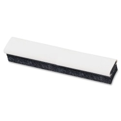 Quartet® Deluxe Chamois Chalk Eraser, Heavy Use, 12"x2"x1 5/8" - 2"x 12" - Used as Chalk Remover - Durable, Absorbent - Natural - Felt, Wood