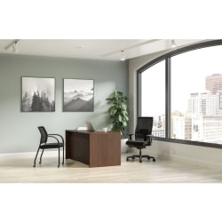 HON® 60"W Mod Computer Desk, Sepia Walnut