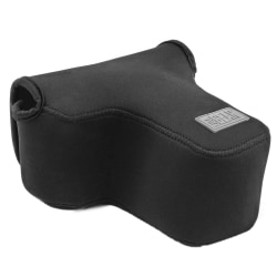 USA Gear® FlexARMOR Neoprene Sleeve For Digital SLR Cameras, 6.0"H x 5.75"W x 3.0"D, Black
