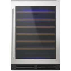 Whirlpool 5.0 Cu. Ft. Undercounter Wine Cellar Refrigerator, Silver