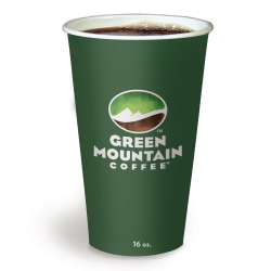 Green Mountain Coffee® Paper Hot Cups, 16 Oz, Multicolor, Carton Of 1,000 Cups