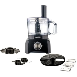 Brentwood 8-Cup 2-Speed Food Processor, Black/Silver