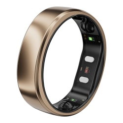 RingConn Gen 2 Air Ultra-Thin Smart Ring with Health Tracking & AI for Proactive Wellness, Size 7, Dune Gold