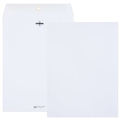 Quality Park® #90 Envelopes, Clasp Closure, White, Box Of 100