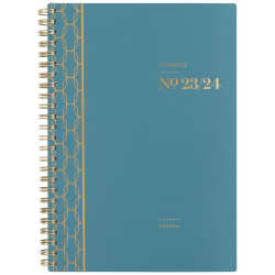 2023-2024 Cambridge® WorkStyle Balance Academic Weekly/Monthly Planner, 5-1/2" x 8-1/2", Teal, July 2023 To June 2024, 1606-200A-12