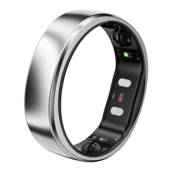 RingConn Gen 2 Air Ultra-Thin Smart Ring with Health Tracking & AI for Proactive Wellness, Size 13, Galaxy Silver