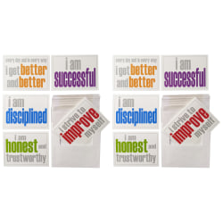 Inspired Minds Note Cards With Envelope, Inner Strength Booster Set, 5-1/2" x 4-1/4", 10 Per Pack, Set Of 2 Packs