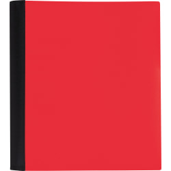 Office Depot® Brand Stellar Notebook With Spine Cover, 8-1/2" x 11", 1 Subject, College Ruled, 100 Sheets, Red