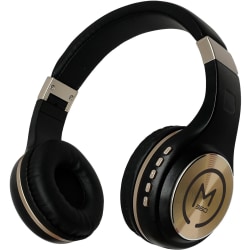 Morpheus 360® SERENITY Wireless Over-the-Ear Headphones, Black/Gold HP5500G - Stereo - Mini-phone (3.5mm) - Wired/Wireless - Bluetooth - 32 Ohm - 20 Hz - 22 kHz - Over-the-head - Binaural - Circumaural - Gold, Black