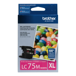Brother® LC75 High-Yield Magenta Ink Cartridge, LC75M