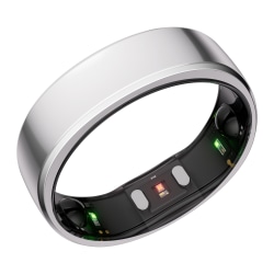 RingConn Gen 2 Ultra-Thin Smart Ring with Sleep Apnea Monitoring & Health Tracking, Size 7, Future Silver