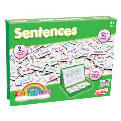 Junior Learning Rainbow Sentence Pieces, Multicolor, Pack Of 160 Pieces
