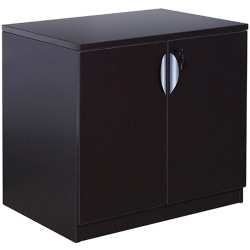 Boss Office Products 31"W Storage Cabinet, Mocha