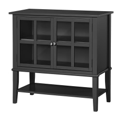 Ameriwood™ Home Franklin 2-Door Storage Cabinet, 2 Shelves, Black