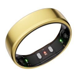 RingConn Gen 2 Ultra-Thin Smart Ring with Sleep Apnea Monitoring & Health Tracking, Size 8, Royal Gold