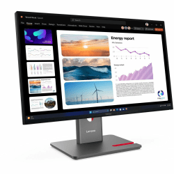 Lenovo ThinkVision P24Q-40 24" Class (23.8" Viewable) WQHD LED Monitor, 16:9, Raven Black