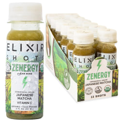 Elixir Shots Zenergy, 2 Oz, Case Of 12 Shots