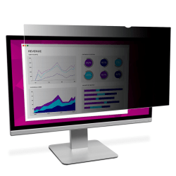 3M™ High-Clarity Privacy Filter, For 23" Widescreen Monitors (16:9), Black, Reduces Blue Light, HC230W9B