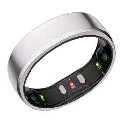 RingConn Gen 2 Ultra-Thin Smart Ring with Sleep Apnea Monitoring and Health Tracking, Size 10, Future Silver