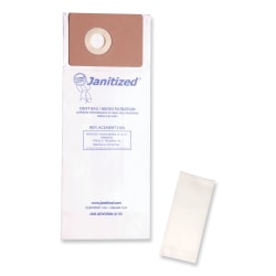 Janitized® Vacuum Filter Bags Designed to Fit Advance VU500/Triple S Triumph, 100/Carton