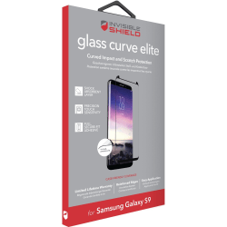 invisibleSHIELD Glass Curve Elite Screen Protector Black, Transparent - For LCD Smartphone - Fingerprint Resistant, Impact Resistant, Scratch Resistant, Shock Resistant, Smudge Resistant - Tempered Glass
