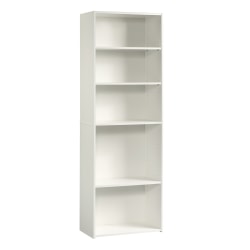 Sauder® Beginnings 72"H 5-Shelf Bookcase, Soft White