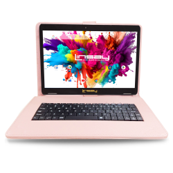 Linsay Octa Core Wi-Fi Tablet, 10.1", 4GB Memory, 128GB Storage, Android 13, With Pink Style Keyboard And Applications Pack