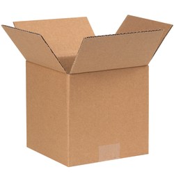 Partners Brand Corrugated Cube Boxes, 7"L x 7"W x 7"H, Kraft, Pack Of 25