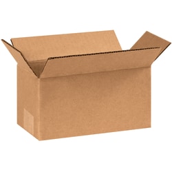 Partners Brand Long Corrugated Boxes, 8" x 4" x 4", Kraft, Pack Of 25
