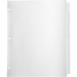 Business Source Reinforced Hole Punched Indexes - 8 Write-on Tab(s) - 8 Tab(s)/Set - 3 Hole Punched - 36684