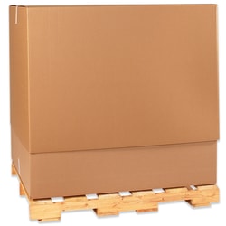 Partners Brand Telescoping Boxes, Top, 47 3/4" x 40" x 34", Pack Of 5