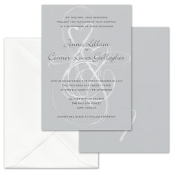 Custom Shaped Wedding & Event Invitations With Envelopes, 5" x 7", Painted Hearts, Box Of 25 Invitations/Envelopes